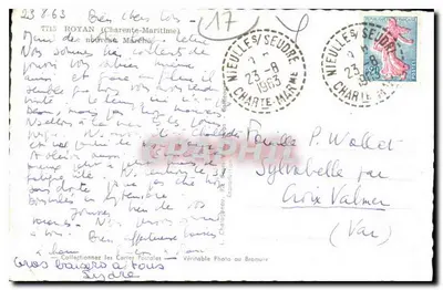 Nowoczesny kioszek handlowy w Royan — wydawca Elcé, nr 7715 — Rewers