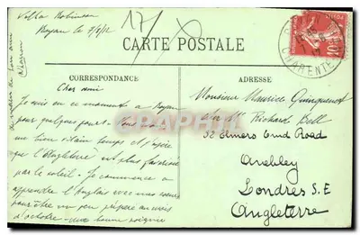 Royan — L'Arrivée du Bateau de Bordeaux — LL — Verso