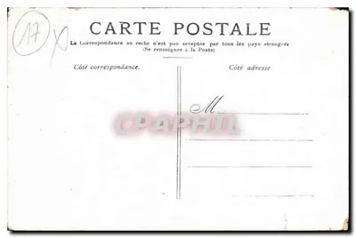 Stara pocztówka Royan Przybycie statku z Bordeaux — Rewers