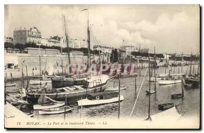Royan — Le Port et le boulevard Thiers — LL. n°71
