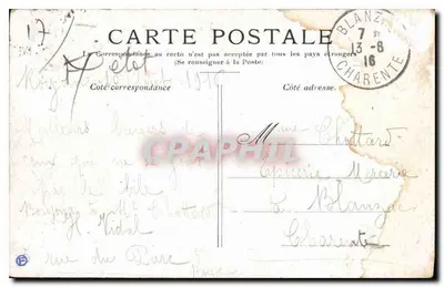Royan — Boulevard St-Georges em direção a Vallieres — Edições Nouvelles Galeries — Verso