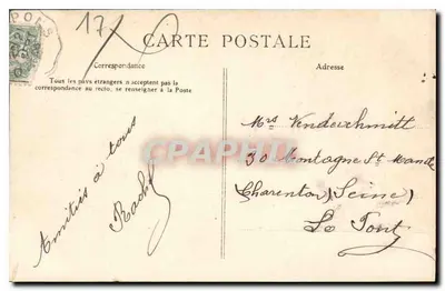 Royan : L'Escadre et la Pointe Est de Pontaillac — Collection Victor Billaud, Royan — Rewers