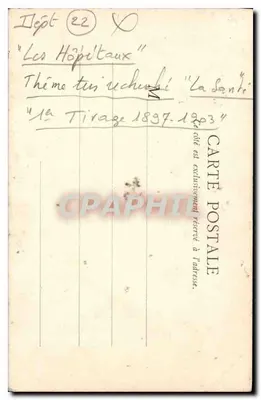 Guingamp — Kaplica Szpitala — B. F., Paryż — Rewers