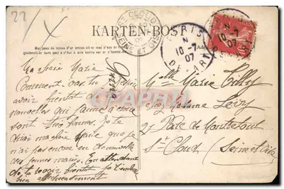 Guingamp — As Margens do Trieux nas Salles — n° 2574 — Verso