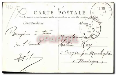 Cahors — Het Portaal van Diana — Victor Priolau, edit. n°10 — Achterkant