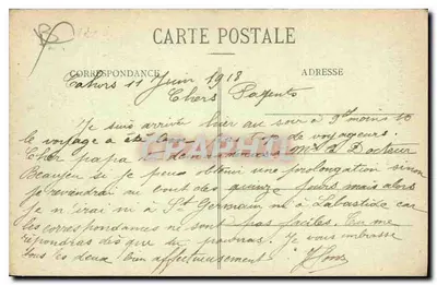 Cahors - Katedra (Monument historique) — Fototypia Falla, St-Céré, nr 2058 — Rewers