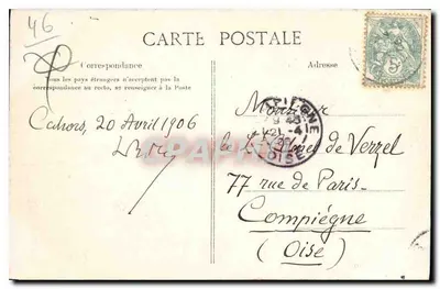 Cahors — Pomnik Mobilów — Lib. Guizat, Cahors — Rewers