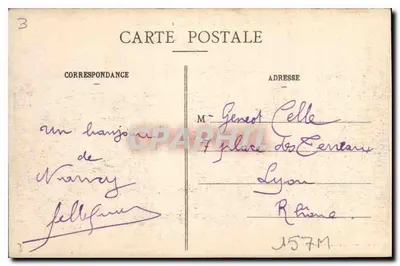 Nancy - Plac Stanisława - Szczęki Jean Lamour (XVIII wiek) — Maison des Magasins Réunis, wyd. Nancy — Rewers