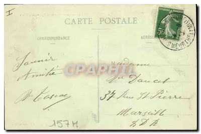 NANCY - Palais du Gouvernement et Église Saint-Epvre — Imprimeries Réunies de Nancy, n°39 — Verso