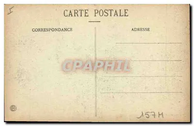 NANCY - Place de la Carrière — widok panoramiczny z klasztorem i pałacami — Imprimeries Réunies de Nancy, nr 35 — Rewers