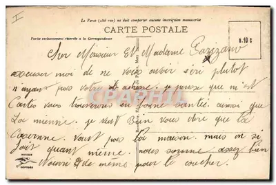Belfort — Porte de Brisach — wydawca V. G. Lévy, nr 10 — Rewers