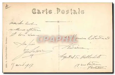 Belfort — A Porta Brisach — Editor L. Gallard-Frétré, Besançon, n° 947 — Verso