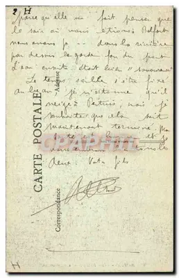 Belfort — Brama Brisach — B. F., Paryż — Rewers