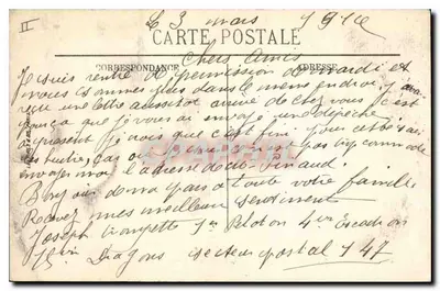 Belfort — A Praça da República e o Boulevard Carnot — LL. — Verso