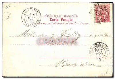 Belfort — Zamek i Lew — Paul Pélot, Książnica, Belfort, nr A 11896 — Rewers