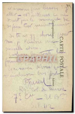 Belfort — Sąd i Pomnik Trzech Siedzib — B. F., PARIS — Rewers