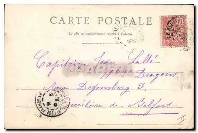 Belfort - Piazza delle Scuole — editore non visibile, numero di serie non visibile — Verso