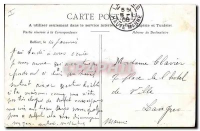 Belfort — A Torre da Miotte — Editor não visível — Verso