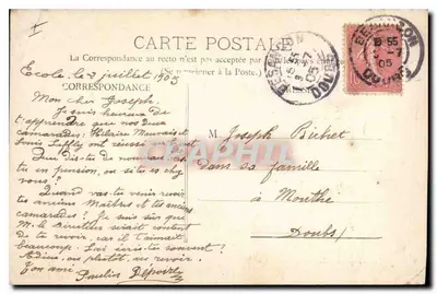 Belfort - Statua Quand Même (Spada di Meurin) — Editore Edmond Dibrault, numero di serie non visibile — Verso