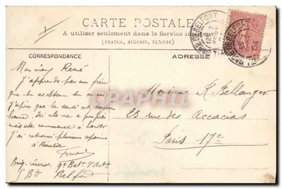 Belfort - O Leão (Obra de Bartholdi) — Verso