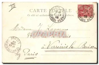 Le Lion de Belfort — Paris — éditeur Paris, n° 10293 — Verso