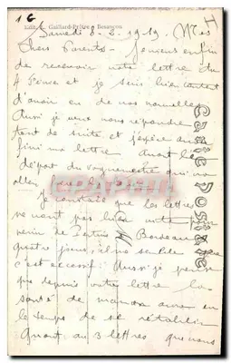 Belfort — Il Leone — Editore L. Gaillard-Prêtre, n° 1705 — Verso