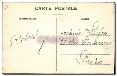 Belfort — Zamek i Lwów — wydawca: Republika Francuska, numer seryjny 27425 — Rewers