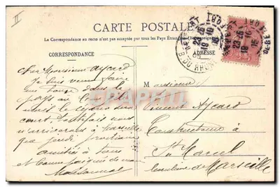 Belfort — Praça das Armas, Igreja e Castelo — Imp. Ad. Weilz, Saint-Dizier, Depósito n° 1701 — Verso