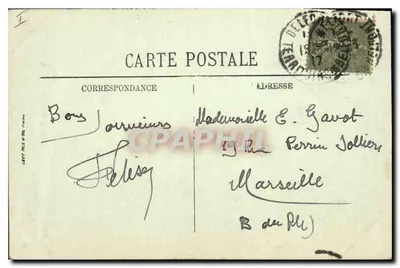 Belfort — Statua « Quand Même » (Dzieło Mercié) — LL. — Rewers