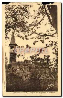 Gémenos (B.-du-R.) - A Igreja vista do bairro de Versailles — Editor Tardy