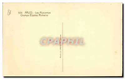 Arles — Les Alyscamps — Wydawca J. George — Rewers