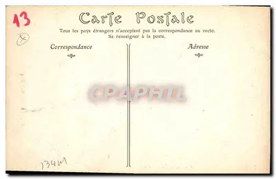 Arles — De Alyscamps — Uitgever niet geïdentificeerd, serie nr. 7 — Achterkant
