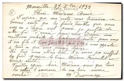 Marseille - Zamek If — Mireille, n°39 — Rewers