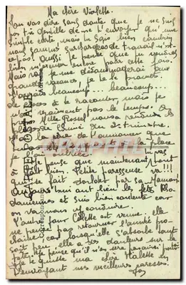 Les Taureaux en Camargue traversant le Rhône — d'après Vayson — coll. L A — Verso