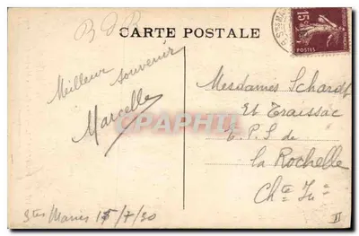 Les Saintes Maries de la Mer — W Prowansji — (zgodnie z rytalnym obrazem) — Zbiór L A — Rewers