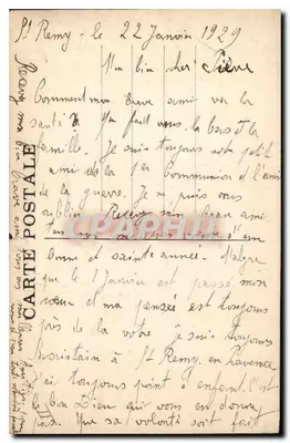 Provenza — collage de escenas locales — editor L. A. Doll — Reverso
