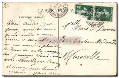 Na Provença — A Farandole — Cliché Augustin — Verso