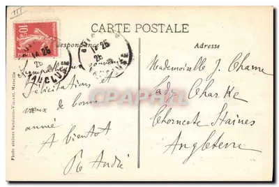 En Provenza — La Farandole — Fotografía talleres Baudouin-Vincent, Marsella, n°29 — Reverso
