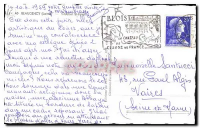 Beaugency (Loiret) — torre da Igreja de Saint-Firmin — éditions du Château de France — Verso