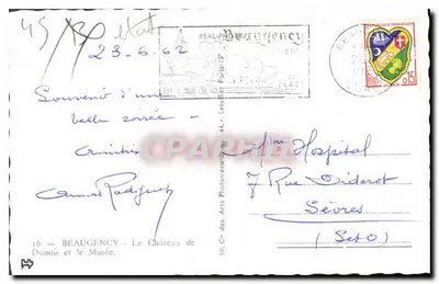 Beaugency — Zamek Dunois i Muzeum — Cap — Rewers