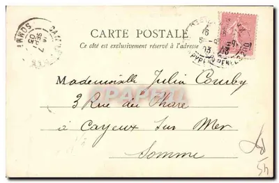 Beaugency — Stara Wieża zwana Cezarem — B. F., Paryż — Rewers