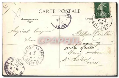 Gien — Estátua de Vercingétorix — Editor: FRANÇAISE — Verso