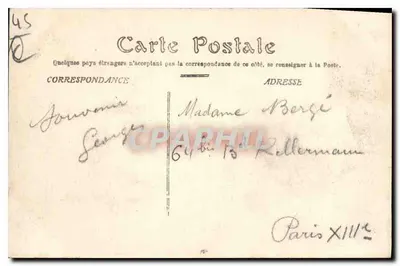 Gien — Zamek — Wydawca nieznany, n°12 — Rewers