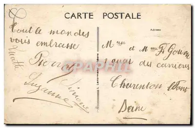 Gien (Loiret) — O Ponte de Pedra - Visão Geral do Berry — edição Trippé — Verso