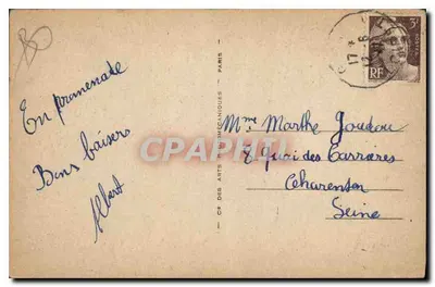 Gien — Widok na Quai Lenoir — Wydawca: Cie des Arts Mécaniques, nr 68 — Rewers