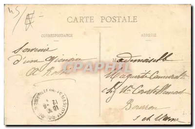 Gien (Loiret) - Ogólny widok (dolna część) — wydawca nieznany, numer serii nie widoczny — Rewers