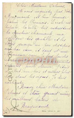 Gien (Loiret) — Le Port au Bois — Uitgever: J. Dreyfus, Gien — Achterkant