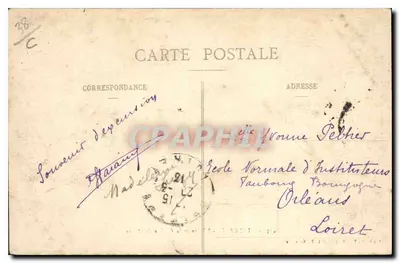Grenoble — rzeka Isère i łańcuch Alp — Cliché A. V., kolekcja L. P., Grenoble, nr 453 — Rewers