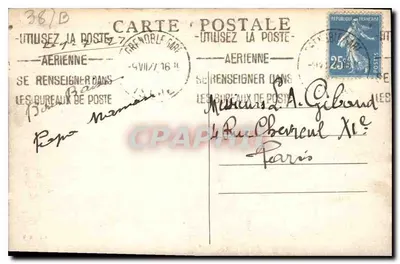 Grenoble — Vue générale — L'Isère et les Quais — Éditeur C.I. A.V. n° 023 — Reverso