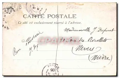 Grenoble — L'Hôtel de Ville — éditeur anonyme, n° de série non visible — Rewers